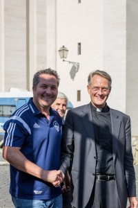 Thomas Biehler mit Hans-Peter Fischer (Rektor des Campus Santo Teutonico)